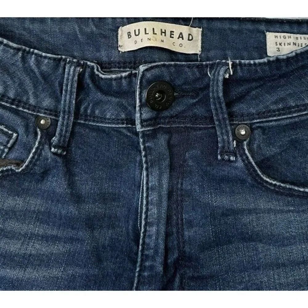 Bullhead PACSUN High Rise Skinniest Stretch Dark Wash Skinny Jeans Size 3 - Picture 3 of 10